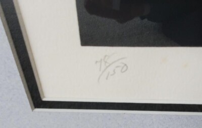 Rare 1975 JAZZ AFTER SIX Screenprint in Colors signed by MILTON