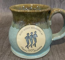 Sunset Hill Stoneware Coffee Mug Cup Aggies 90th Birthday  Pottery 3.5”T 3”W