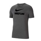 Nike WRESTLING Herren-T-Shirt Grau Trainingsshirt Ringen Shirt