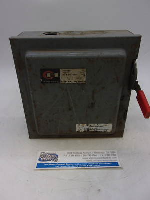 DH461U-CUTLER HAMMER-HEAVY DUTY SAFETY SWITCH 4P,NON-FUSIBLE,30A,600V,NEMA 1