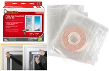Indoor Patio Door, Large Window Insulation Kit, 1 Clear Film 84" x 110", 1 Tape