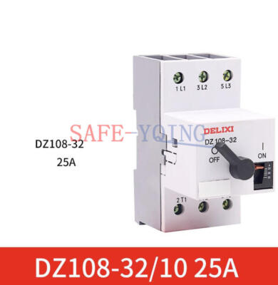 1PCS DELIXI Molded Case Circuit Breaker DZ108-32/10 16-25A 3P 25A New #WD6