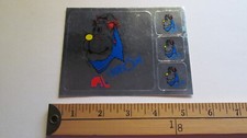  1 RARE 80S QUEBEC NORDIQUES BADABOUM MASCOT STICKER DECAL SHEET NHL WHA 