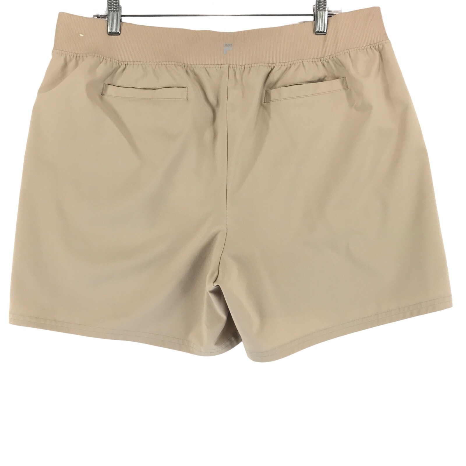 Pantaloncini Fila Sport Donna XL Beige Elasticizzato Politecnico 5 Tasche Vita Elastica Pull On