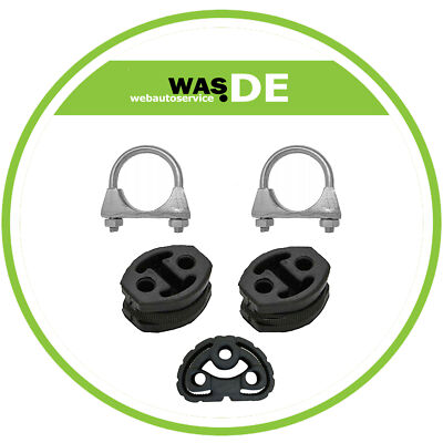 Auspuffhalter + Montageschelle SET für Fiat Panda 1.1/1.2 Ab. Bj. 2003-