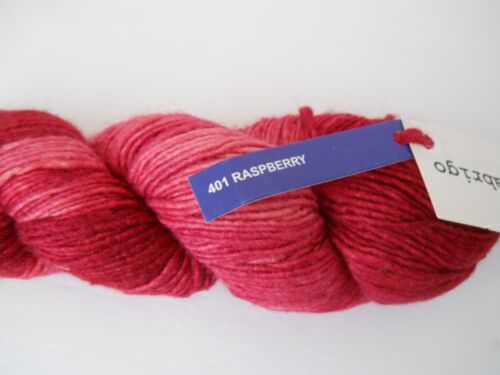 Malabrigo Silky Merino Yarn Raspberry 401 51% Silk 49% Merino Wool