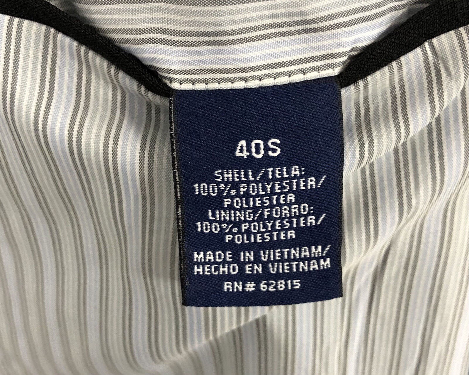 Stafford Essentials Men Solid Black Polyester 2-B… - image 11