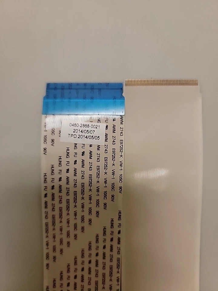 JVC EM55FTR T-Con Board To LED Screen LVDS Ribbon Cables 0460-2888-0021 - Image 4 of 4