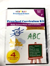 The Ultimate Preschool Curriculum Kit - Printable Workbooks Lesson Plans and ...