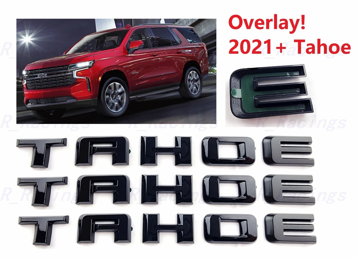 3 Piezas 2021+ Emblema Chevrolet Tahoe 2021 Brillante Puerta Trasera