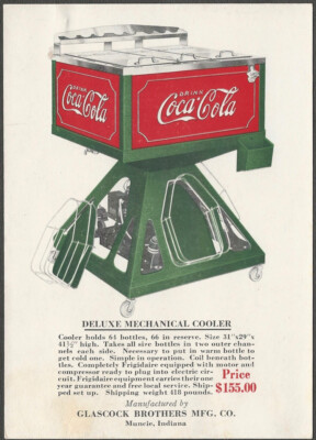 1920s Coca-Cola Coke Deluxe Mechanical Soda Cooler Original Advertising ...