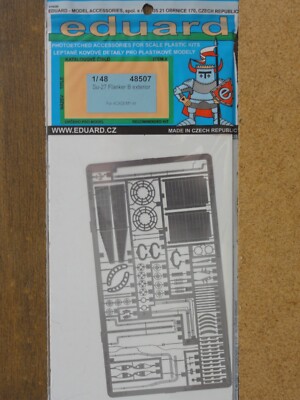 1/48 Eduard SUKHOI Su-27 FLANKER B EXTERIOR Photo Etch Detail Set OOP