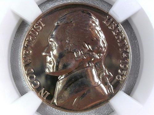 1958 Jefferson Nickel PROOF (*Certified PF68 by NGC*) - Picture 3 of 4