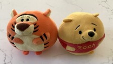 TY 2013 Disney Winnie the Pooh And Tigger Beanie Ballz Baby Pre-owned See Desc.
