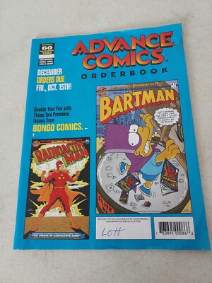 #ad 1993 Advance Comics Orderbook #60 Simpson Cover Bartman Radioactive Man $14.99