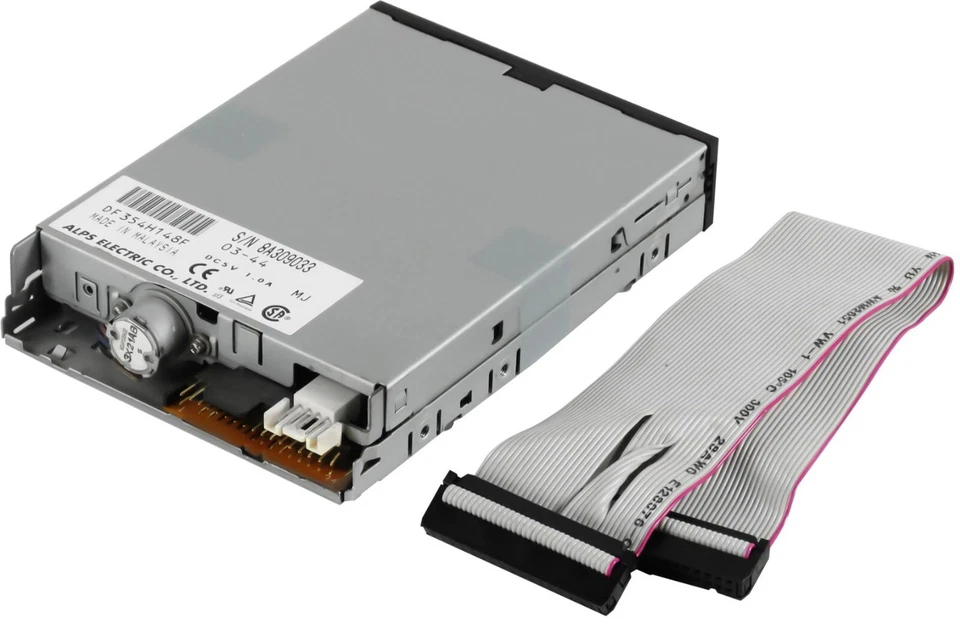 Alps Floppy Drive 1.44 MB 3.5'' Pollici Nero+Floppy-Kabel - Image 2 of 2