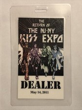 KISS Convention NJ-NY KISS Expo Laminate Dealer Pass 2011 RARE