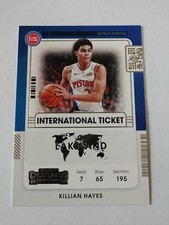 2021-22 Panini Contenders Killian Hayes International Ticket #29 Detroit Pistons