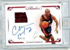 2020-21 Panini Flawless Team USA Ruby Autograph #USA-SIR Charles Barkley #04/15