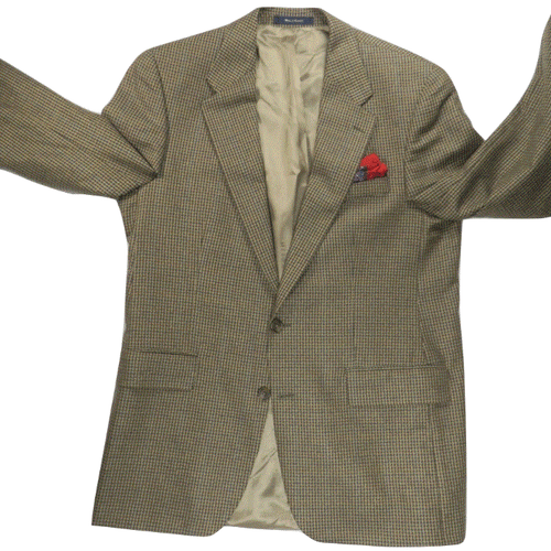 Ralph Lauren Polo University Club Mens Blazer Jacket 42 Tall Tweed Silk Wool  - Picture 2 of 12