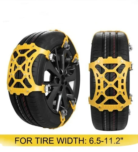 Suptempo Car Snow Chains 6pcs emergency anti-slip tire traction chains