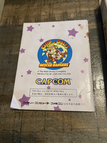 CHIP'N DALE'S 1 Rescue Rangers Daisakusen Famicom Nintendo Japan 1990 - Picture 5 of 12