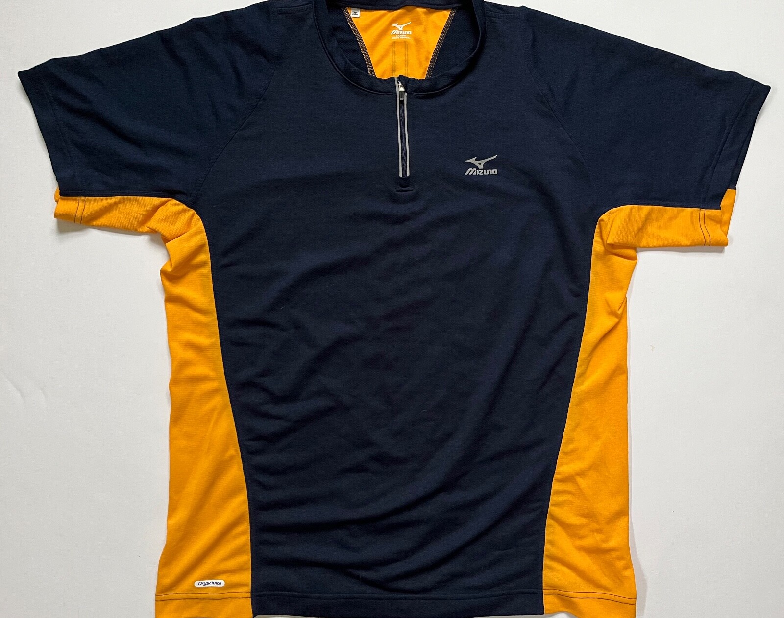 Mizuno, Vintage Men's Mizuno Bike Cycle Color Block Jersey Sz Large 1/4 Zip Racing