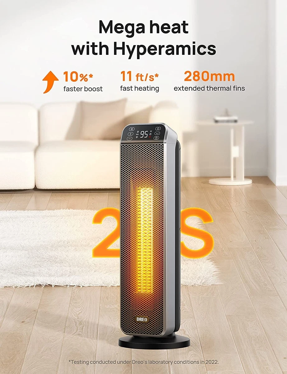 Dreo 24u0026#034; Space Heater 1500W Fast Quiet Heating Portable Electric  Heater w/Remote 860006518189 | eBay