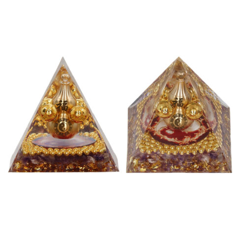 Crystal Pyramid Ornament Crystal Pyramid Soothing 2.0in Balance Energy PLM - Picture 1 of 12