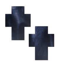 Black Cross Nipple Pasties by Pastease.