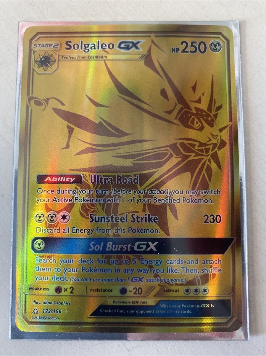 Pokemon Solgaleo GX Gold | eBay