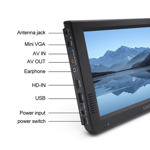 10" Digital Television Car Portable HD TV 1080P TFT LED 12V Player MP4 MP3 AU - Picture 10 of 13