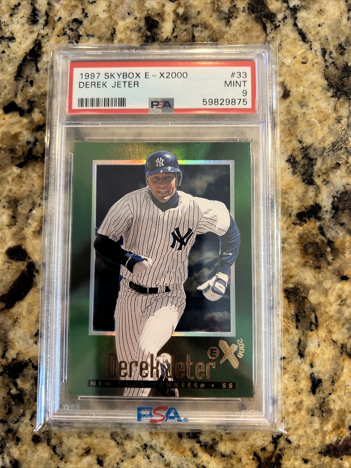 1997 Skybox E-x 2000 #33 Derek Jeter PSA 9 E0
