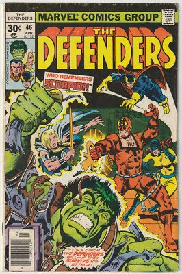 The Defenders #46 Marvel Comics April 1977 Hulk 1st full appearance of Max Fury