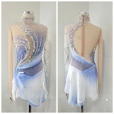 ice figure skating competition dress Gymnastics costume dance Dress dyeing