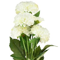 Kunstblumen Deko Dahlien Weiß 50Cm - Elegante KüNstliche Blumen FüR Zuhause Und