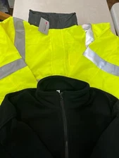 NEW 3M Scotchlite Reflective Jacket with Black Fleece Liner XL Class 3 Level 2