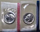 1986 P & D  Roosevelt Dime 10C Philadelphia Denver In Mint Cello Free Shipping