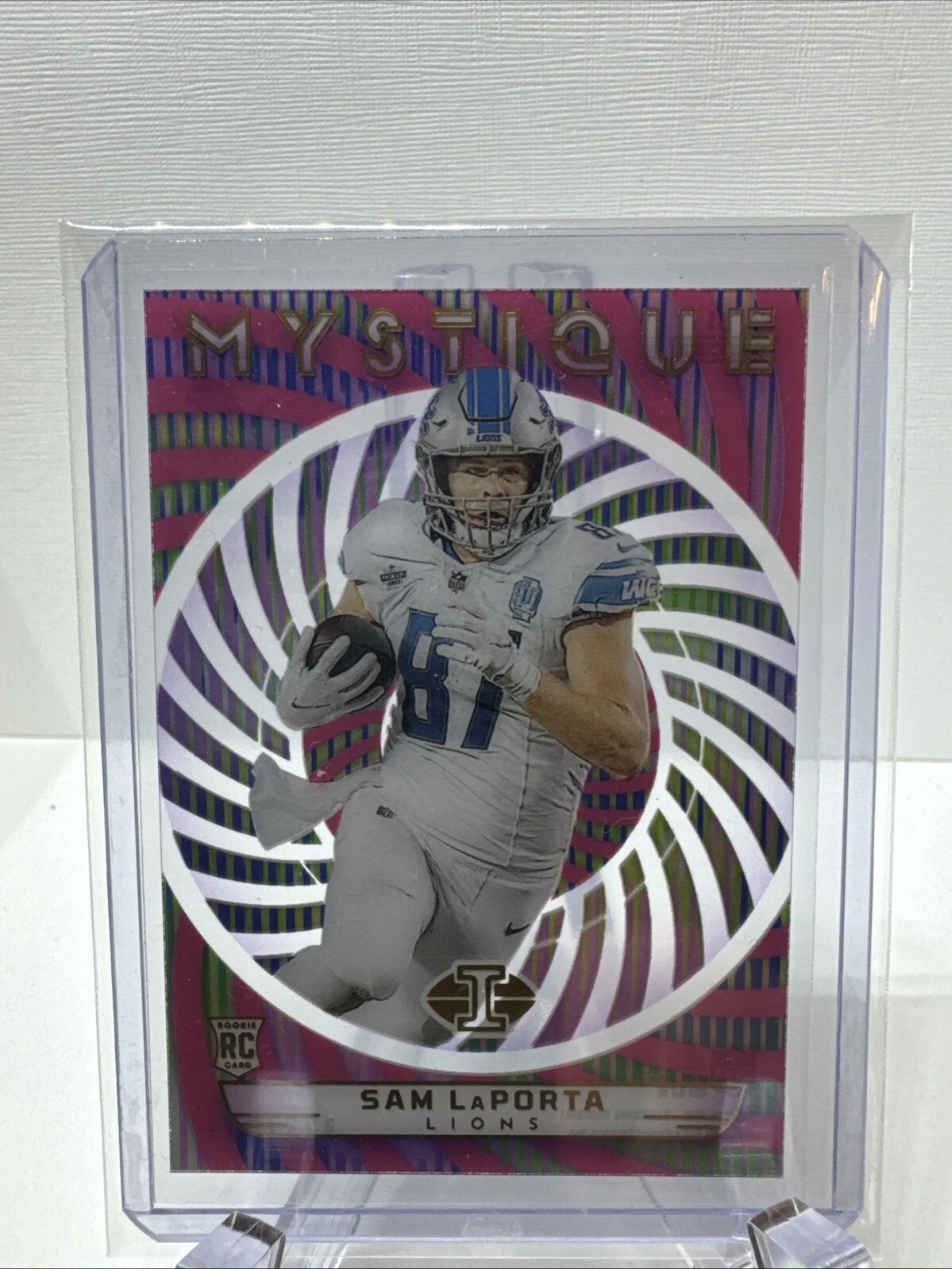 2023 Panini Illusions Sam LaPorta RC Mystique Pink #31 154/399