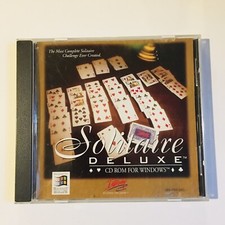 Solitaire Deluxe PC CD ROM 1995 Interplay