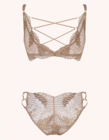 Agent Provocateur CASELLA Brief L/4 NWT Rose Gold Orig. $335