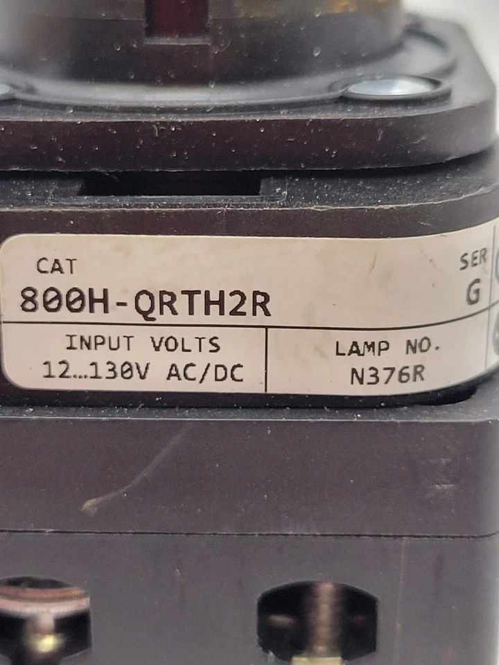 Allen-Bradley 800H-QRTH2R 30 mm Pilot Light Red LED Push to Test 12-130V AC/DC - Image 3 of 4