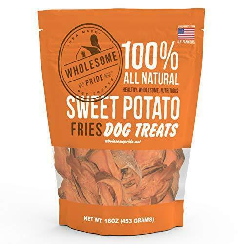 wholesome pride sweet potato fries dog treats