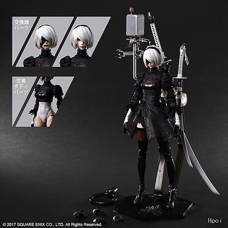 Square Enix Bring Arts Nier: Automata Yorha No. 2 Type B 2.0 (Re-Run), Figures & Dolls Action Figures