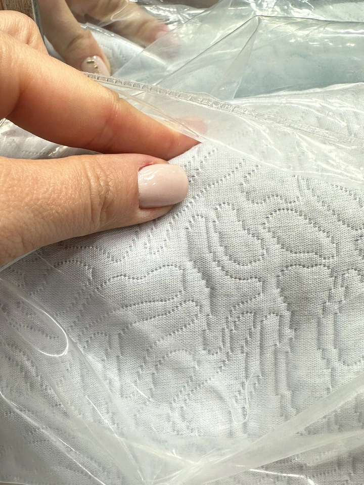 MATOUK SCHUMACHER Cora Coverlet Blue Mineral Full Queen 100%Cotton Matelasse New - Image 3 of 4