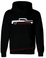 1957 57 CHEVY Hardtop HOODIE Bel Air 150 210 Classic Muscle Car sweat t shirt
