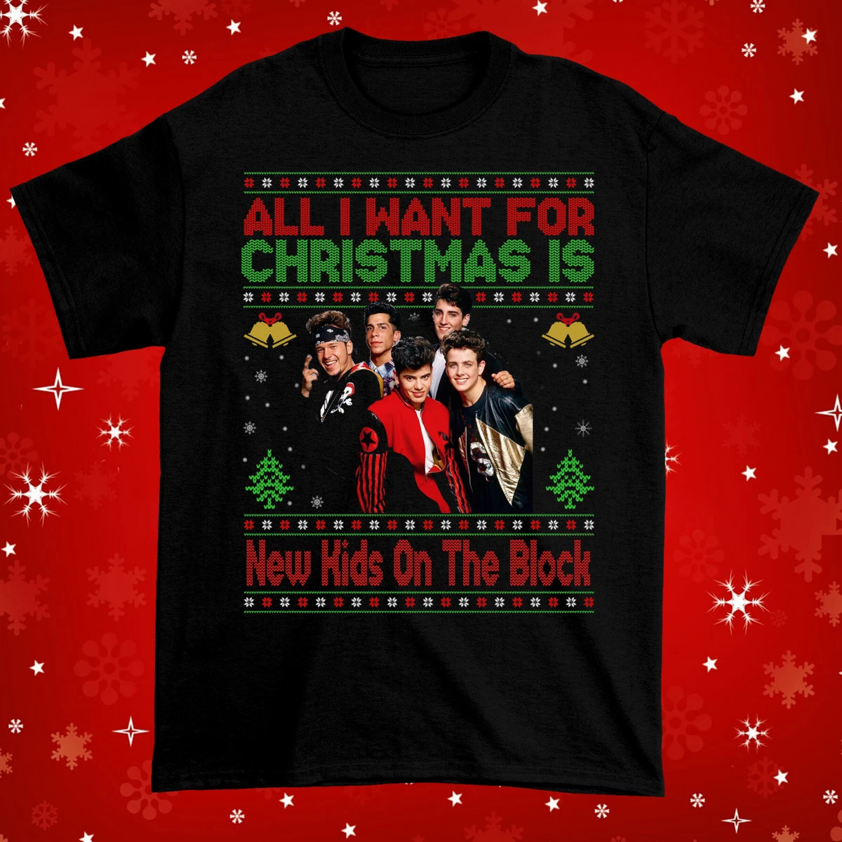 All I Want for Christmas Is New Kids On The Block NKOTB Cotton