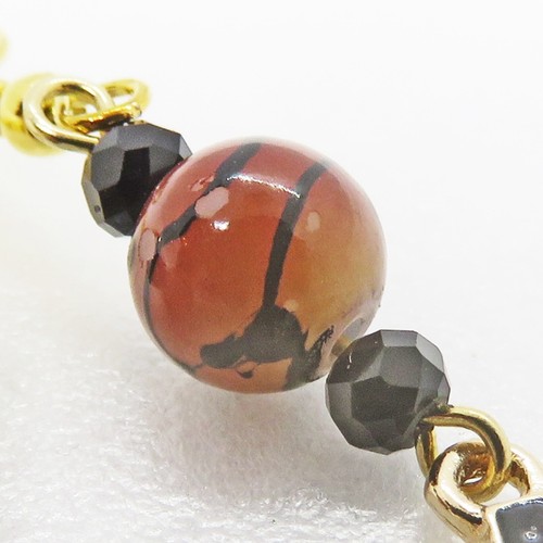 Adorables pendientes de pavo esmaltados en oro de SoniaMcD - Imagen 7 de 11