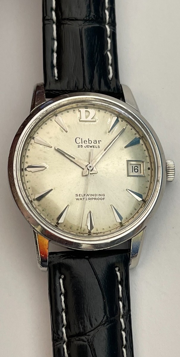 Vintage Clebar Watch Self winding Waterproof 25 Jewels Swiss