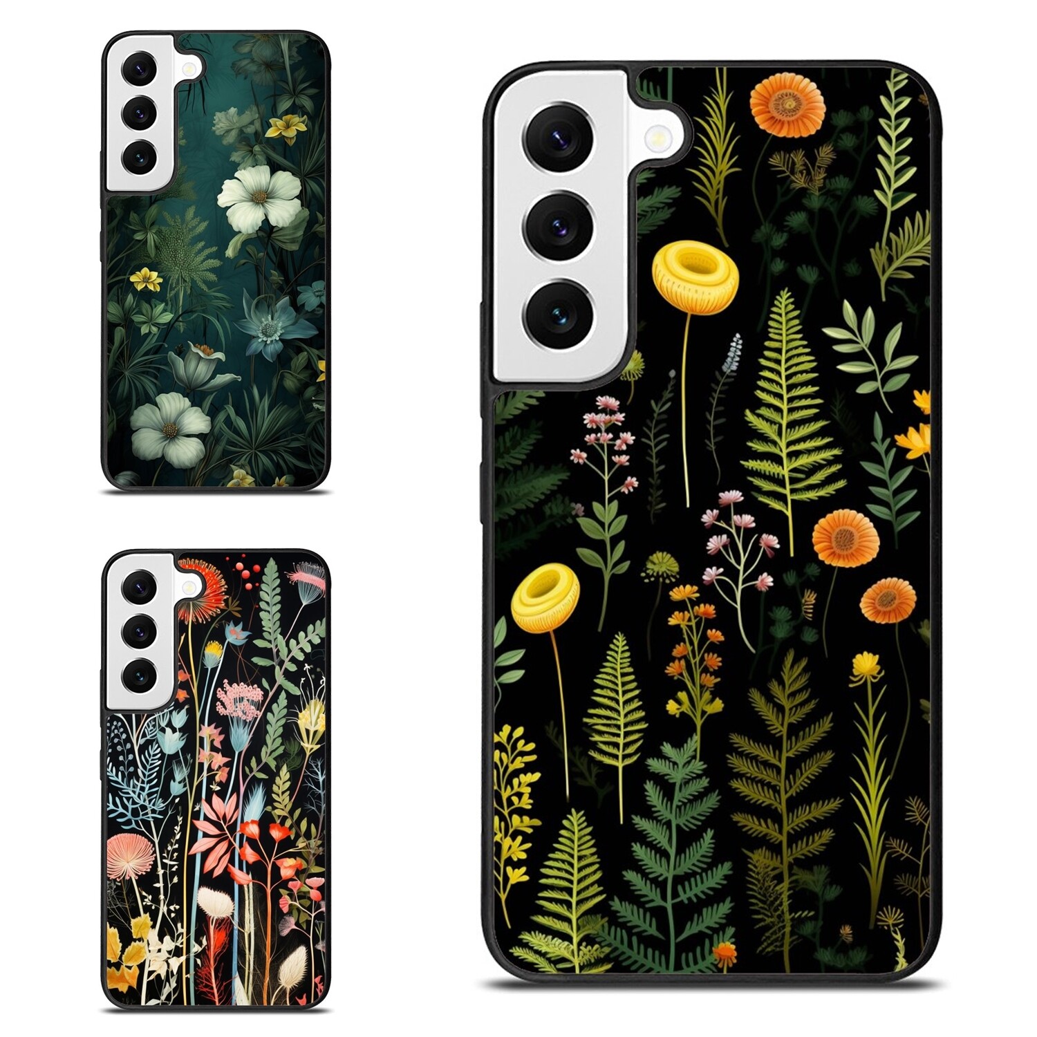 Boho Wildflowers TPU Case for Samsung Galaxy Z Fold Flip 3 4 5 6